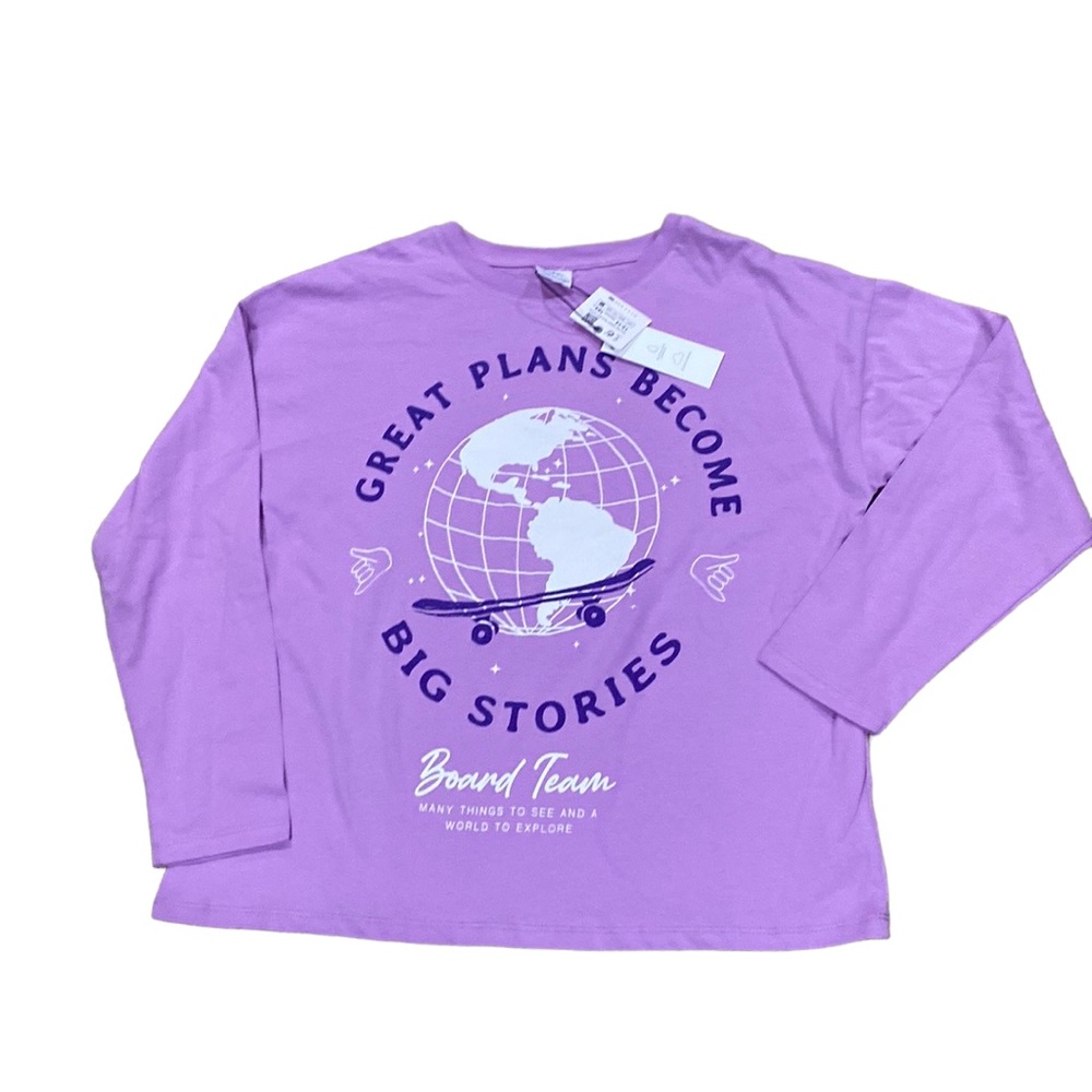 NWT Zara kids 13-14 long sleeve skateboard shirt